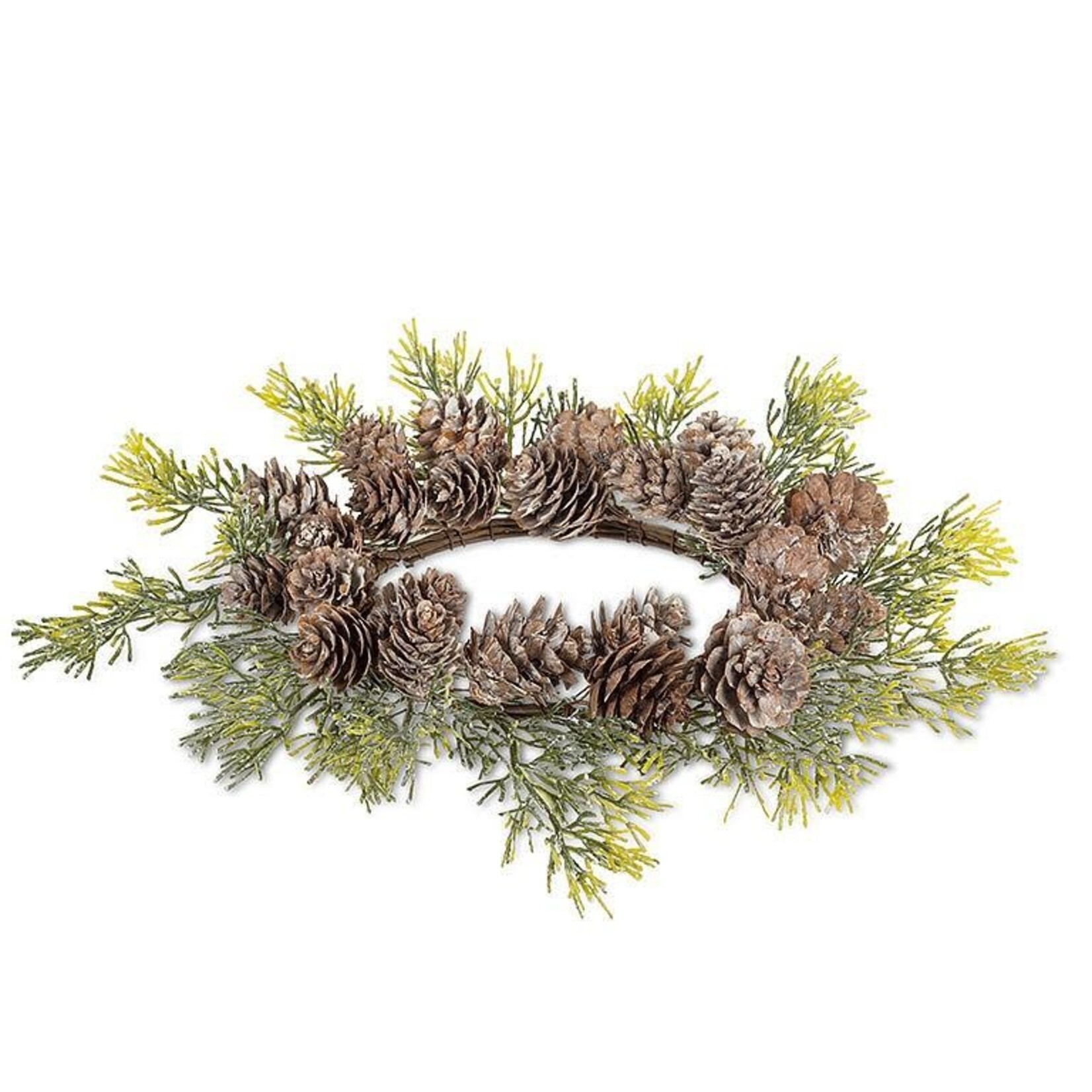 Abbott Pinecone & Pine Candle Ring - 10"