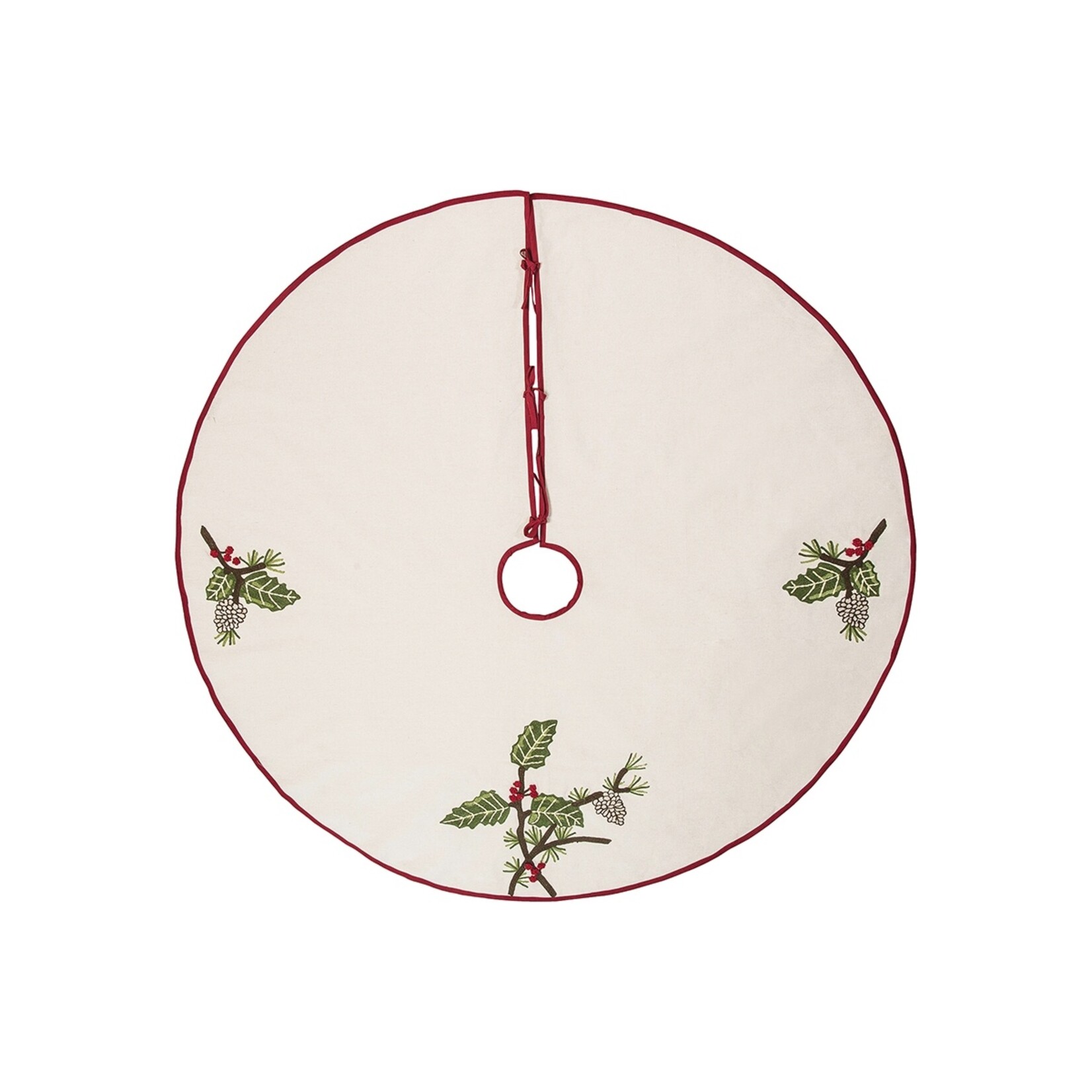 Tree & Pinecone Tree Skirt Hilltop Interiors