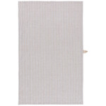 Linen Stripe Dishtowel - Dove Gray