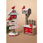 Resin Holiday Birdhouse, Mailbox & Calender