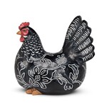 Abbott Sitting Engraved Hen - 8"L