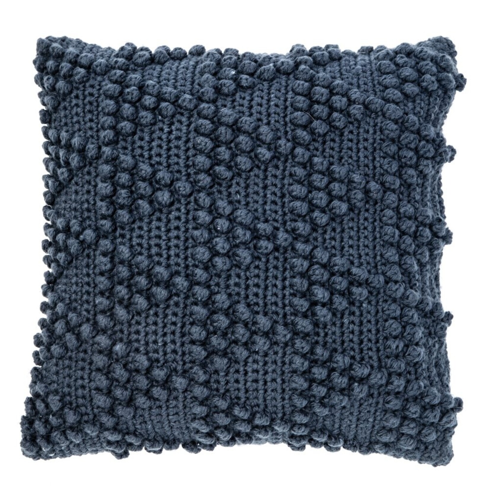 Bubble Knitted Navy Euro Pillow