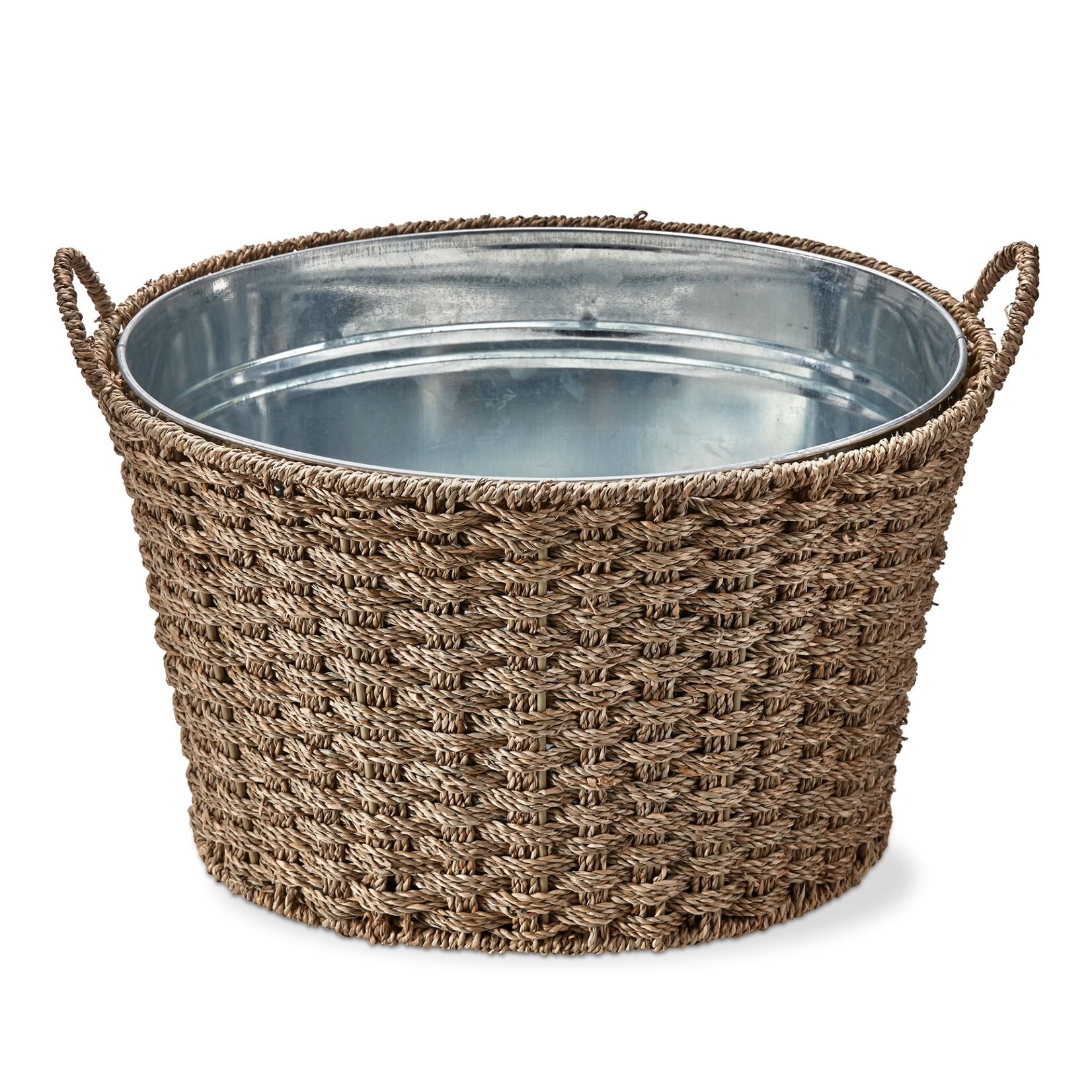 Seagrass Basketweave Party Tub - Natural