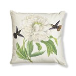 Toss Pillow - Hummingbird White Flower