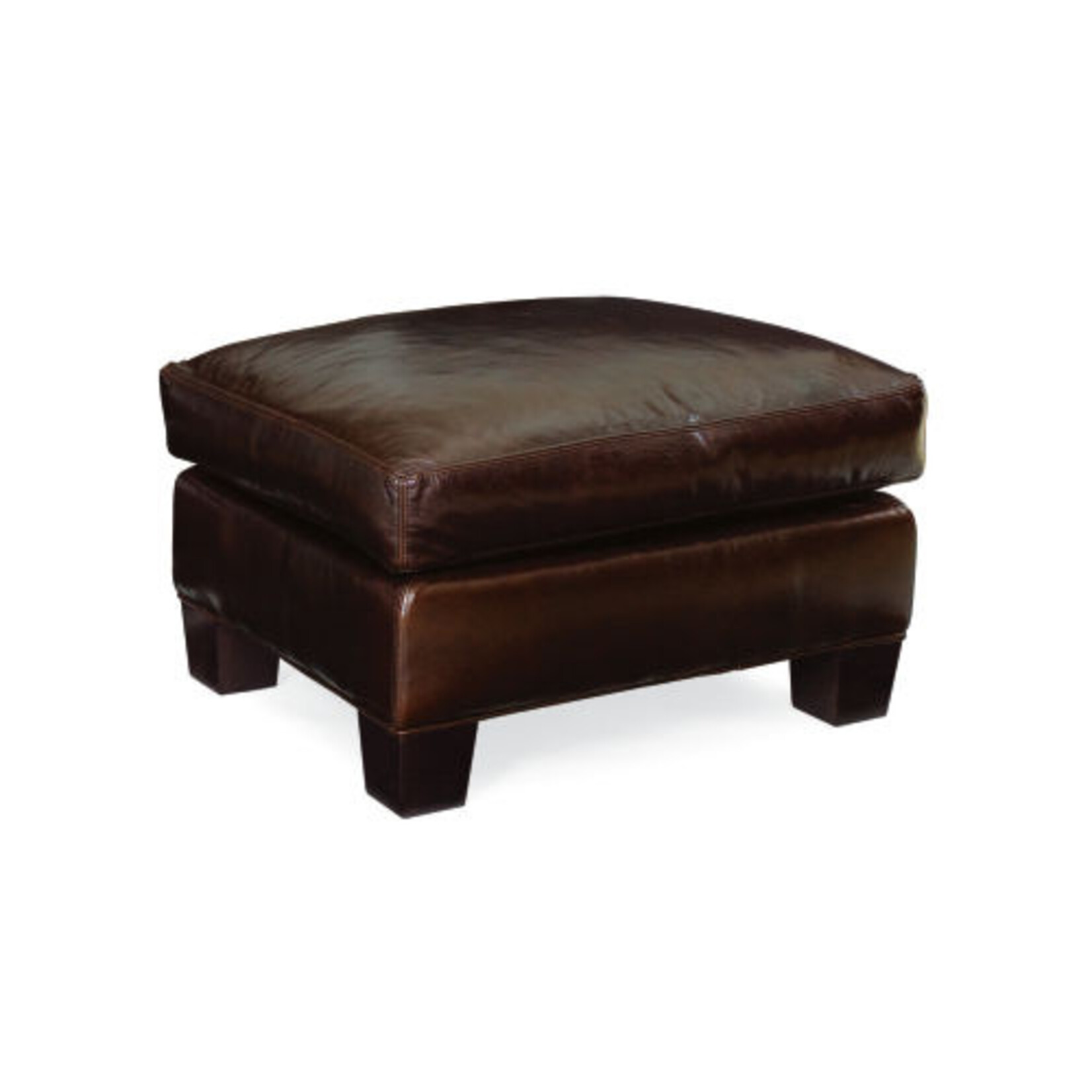 1822 Leather Ottoman - Chaps Toffee