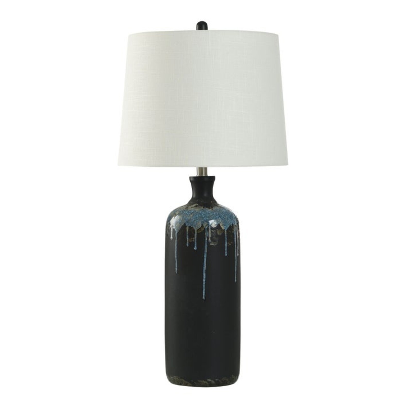 Calico Black Table Lamp