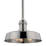 Hudson Falls Pendant - Polished Nickel