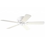 Monte Carlo 52" Designer - Textured White Hugger Ceiling Fan