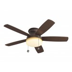 Monte Carlo 52" Traverse - Roman Bronze Semi-Flush Ceiling Fan