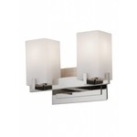 Feiss 2 Light Vanity Fixture - Polished Nickel