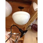 Hudson Valley White Globe Ceiling Mount