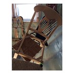 Wood & Wicker Bar Stool