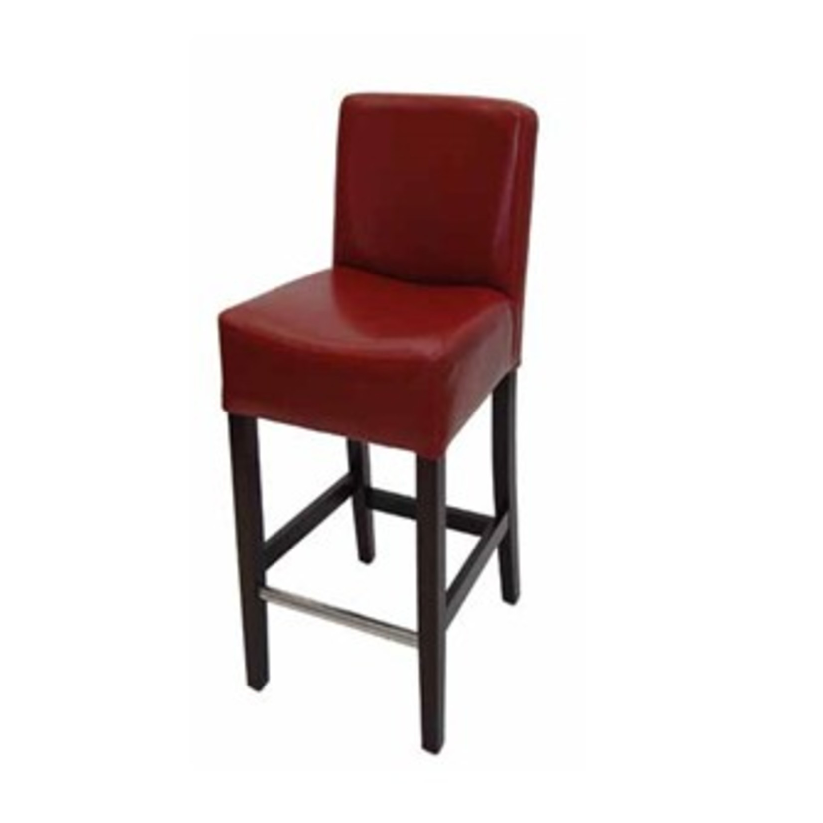 London Counter Stool - Red Leather