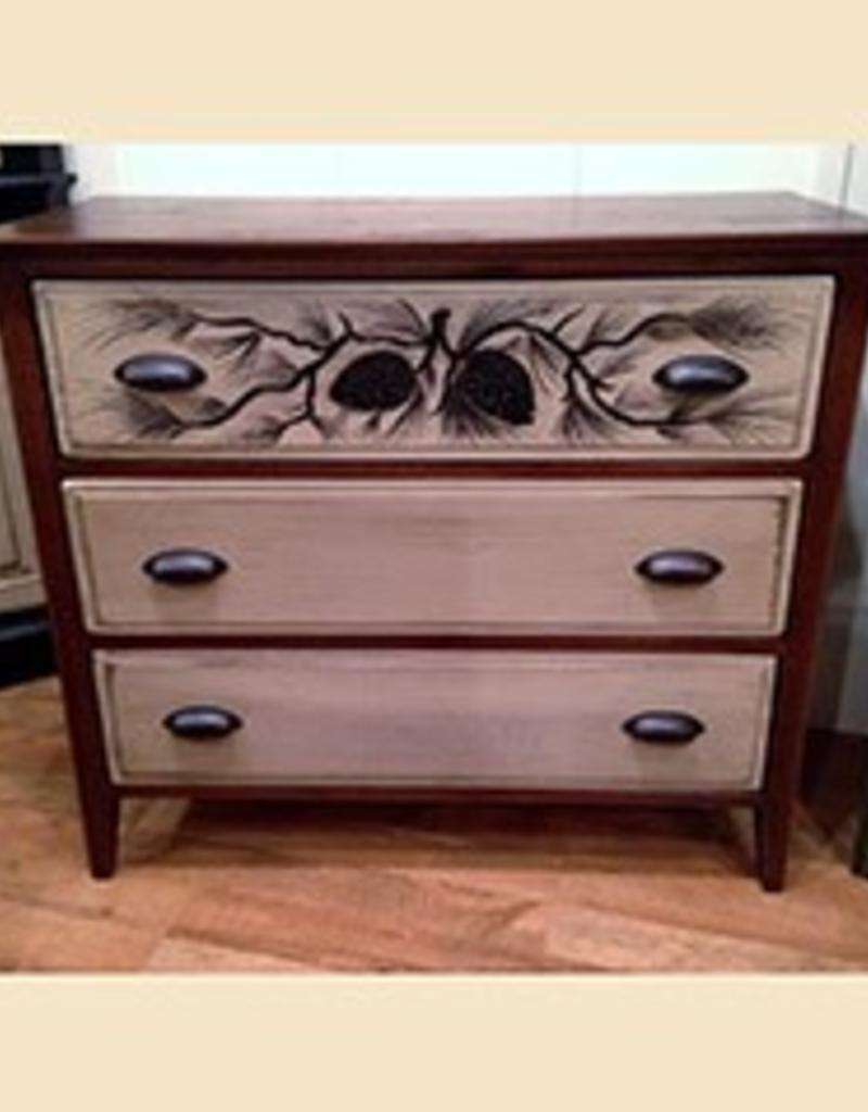 Madison 3 Drawer Chest Classic Carriage Black Hilltop Interiors