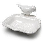 Abbott White Bird Soap Dish