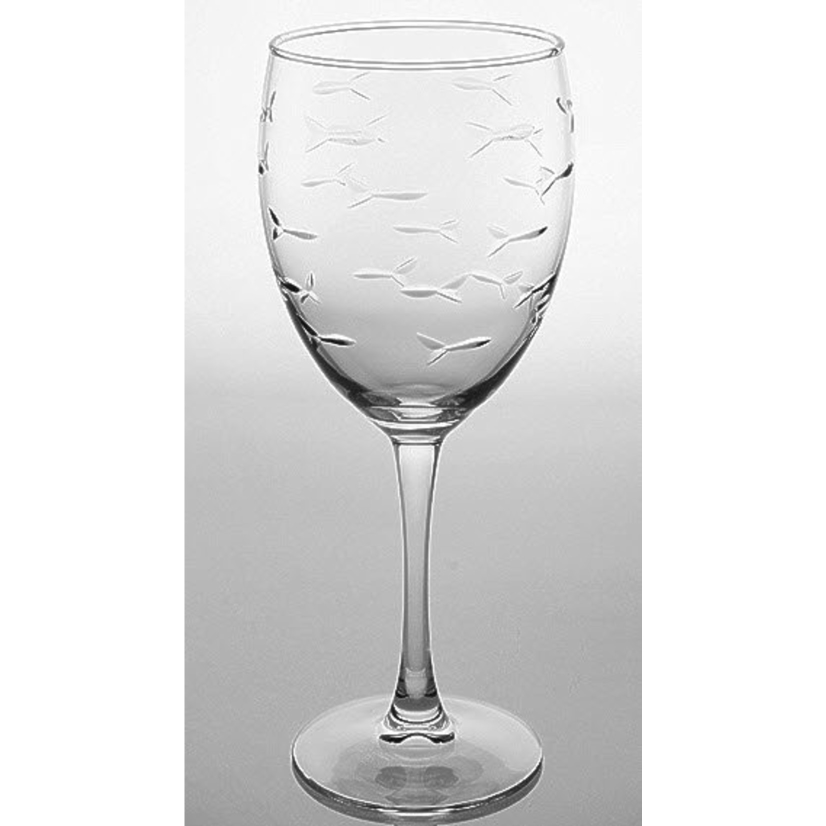 School of Fish - White Wine Glass 12 oz