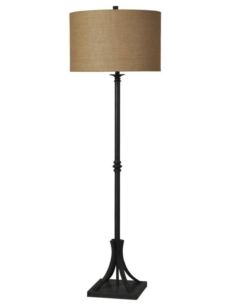 Style Craft Home Collection Industrial Bronze Cast Iron Floor Lamp