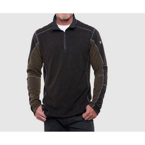 Kuhl Kuhl Revel 1/4 Zip Charcoal/Olive Kuhl Kuhl Revel 1/4 Zip Charcoal/Olive
