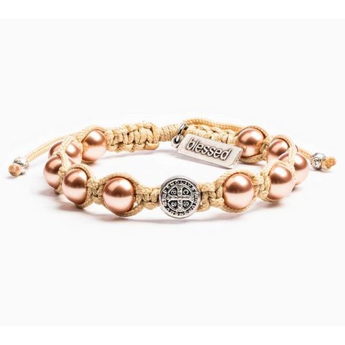 My Saint My Hero My Saint My Hero Divine Blessings Bracelet Cream/Rose Gold My Saint My Hero My Saint My Hero Divine Blessings Bracelet Cream/Rose Gold