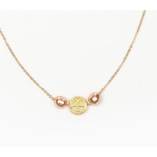 My Saint My Hero My Saint My Hero Blessings and Joy Necklace Rose Gold/Gold My Saint My Hero My Saint My Hero Blessings and Joy Necklace Rose Gold/Gold