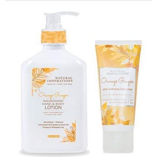 Natural Inspirations Natural Inspirations Orange Ginger Lotion/Hand Set Natural Inspirations Natural Inspirations Orange Ginger Lotion/Hand Set