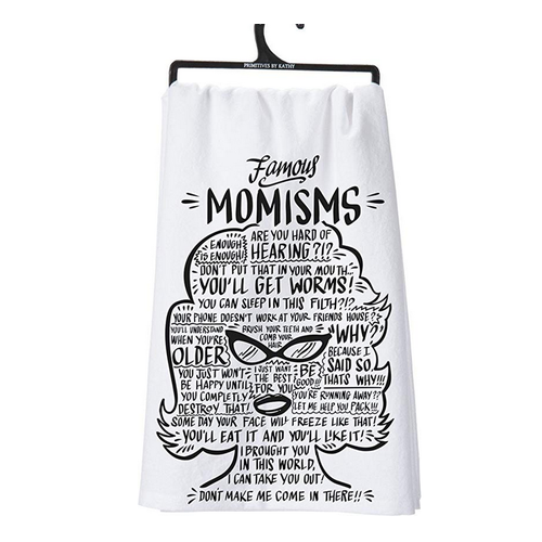 PRIMITIVES BY KATHY Primitives Momisms Dish Towel PRIMITIVES BY KATHY Primitives Momisms Dish Towel