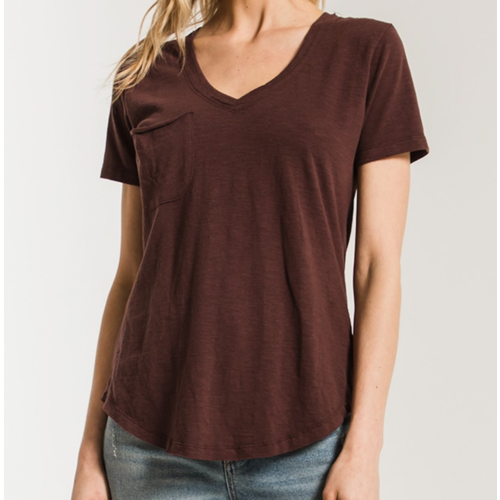 Z Supply Z Supply Airy Pkt T Red Brown Z Supply Z Supply Airy Pkt T Red Brown