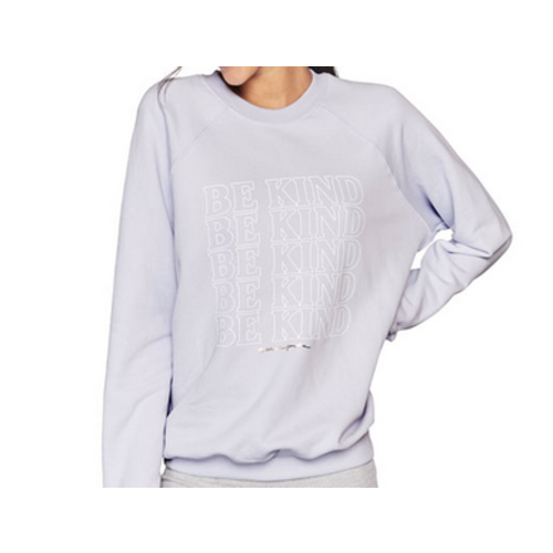 Spiritual Gangster Spiritual Gangster Be Kind Classic Crew Swtshrt Light Blue Spiritual Gangster Spiritual Gangster Be Kind Classic Crew Swtshrt Light Blue