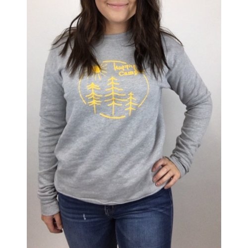 HAPPY SOL Happy Sol Happy Camper Crew Grey HAPPY SOL Happy Sol Happy Camper Crew Grey