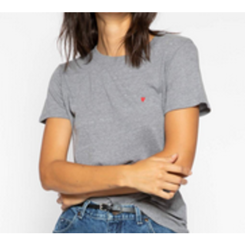 sub urban riot Sub Urban Riot Heart Emb Tee Heather Gry sub urban riot Sub Urban Riot Heart Emb Tee Heather Gry