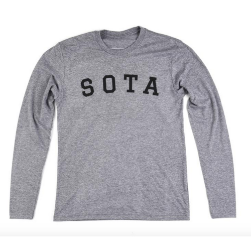 Sota Clothing Sota Logan Unisex L/S H Grey Sota Clothing Sota Logan Unisex L/S H Grey