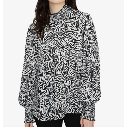 Sanctuary Sanctuary Carrie Smk Top Mod Zebra Sanctuary Sanctuary Carrie Smk Top Mod Zebra