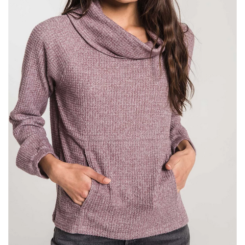 Z Supply Z Supply Waff Thrm Cowl P/O Twilight Mauve Z Supply Z Supply Waff Thrm Cowl P/O Twilight Mauve