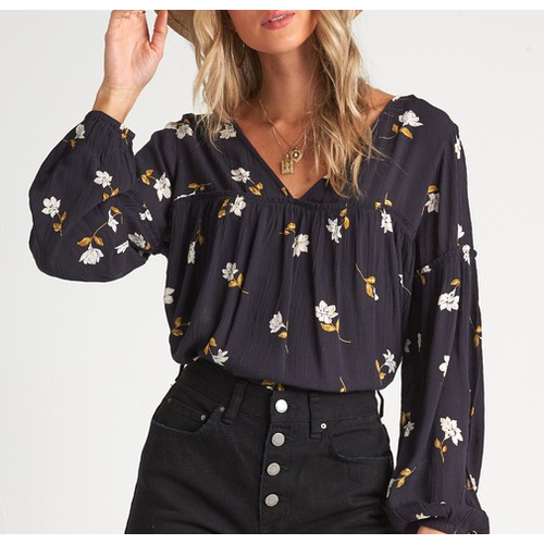 Billabong Billabong Shir Genius Blk Floral Billabong Billabong Shir Genius Blk Floral
