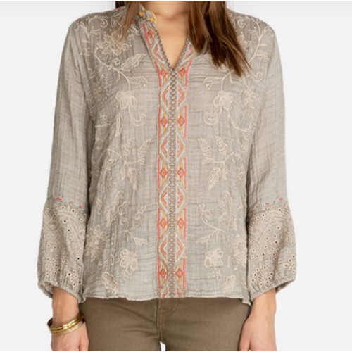 Johnny Was Chai Paris Effortless Blouse Moss Johnny Was Chai Paris Effortless Blouse Moss