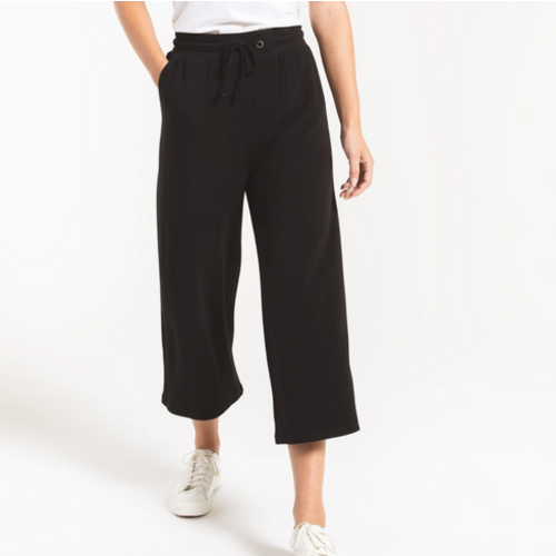 Z Supply Z Supply Prem Fleece Crop Blk Z Supply Z Supply Prem Fleece Crop Blk