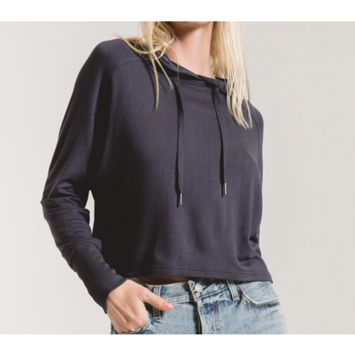 Z Supply Z Supply Prem Baby Hoodie Omb Blue Z Supply Z Supply Prem Baby Hoodie Omb Blue