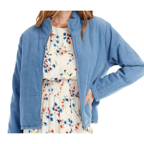 saltwater luxe Saltwater Luxe Zip Quilted Jkt Indigo saltwater luxe Saltwater Luxe Zip Quilted Jkt Indigo