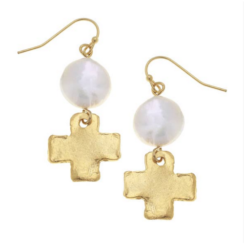 Susan Shaw Gold With Pearl Earring Susan Shaw Gold With Pearl Earring