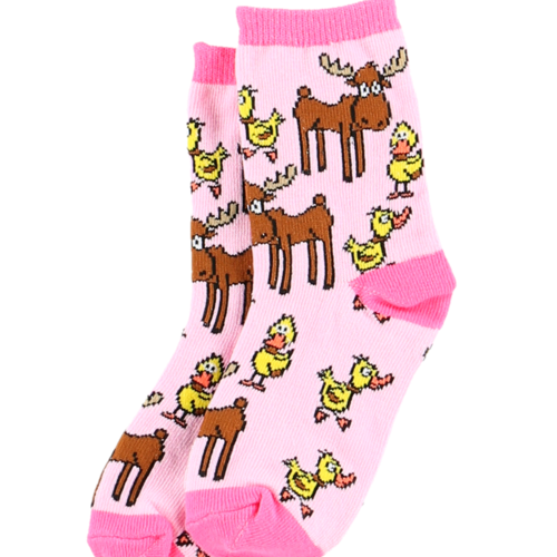 lazy one Lazy One Girl Duck Moose Kid Sock lazy one Lazy One Girl Duck Moose Kid Sock