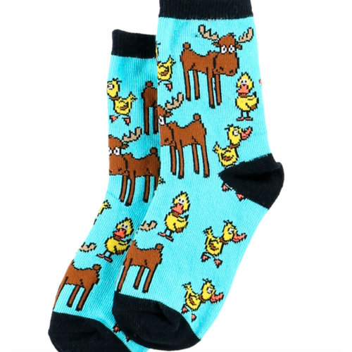 lazy one Lazy One Boy Duck Moose Kid Sock lazy one Lazy One Boy Duck Moose Kid Sock
