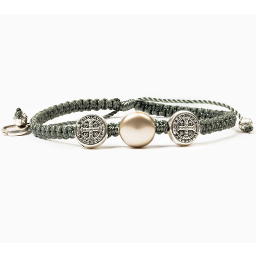 My Saint My Hero My Saint My Hero Freedom Blessing Bracelet Slate/Plat/Sil My Saint My Hero My Saint My Hero Freedom Blessing Bracelet Slate/Plat/Sil