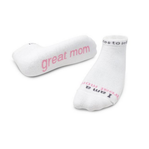 Notes To Self 'I Am A Great Mom' Wht/Soft Pink M C091wc Notes To Self 'I Am A Great Mom' Wht/Soft Pink M C091wc