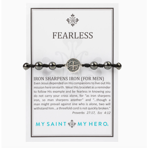 My Saint My Hero My Saint My Hero Men's Fearless Iron Sharpens Bracelet My Saint My Hero My Saint My Hero Men's Fearless Iron Sharpens Bracelet