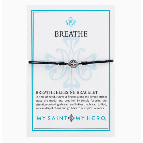 My Saint My Hero My Saint My Hero Breathe Blessing Bracelet Blk/Silv My Saint My Hero My Saint My Hero Breathe Blessing Bracelet Blk/Silv