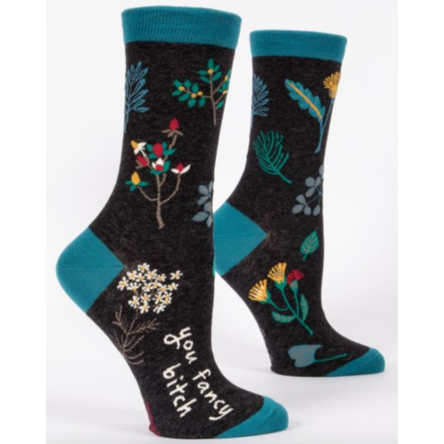 BLUE Q Blue Q You Fancy Bitch Crew Socks BLUE Q Blue Q You Fancy Bitch Crew Socks