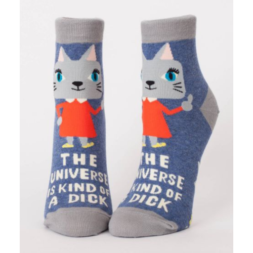 Blue Q Universe is a Dick Ankle Socks Blue Q Universe is a Dick Ankle Socks