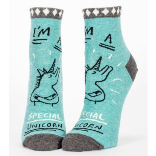 BLUE Q Blue Q Special Unicorn Ankle Socks SW625