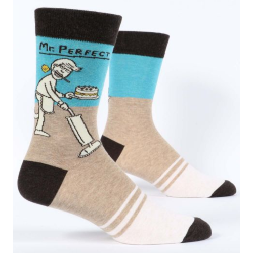 BLUE Q Blue Q Mr. Perfect Mens Socks BLUE Q Blue Q Mr. Perfect Mens Socks