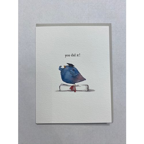 E Frances You Did It Card E Frances You Did It Card
